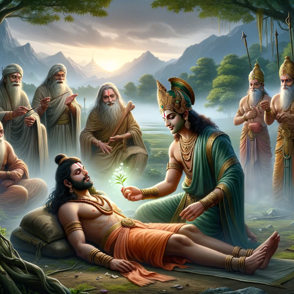 Lakshmana Revived by an Herb from the Himalayas